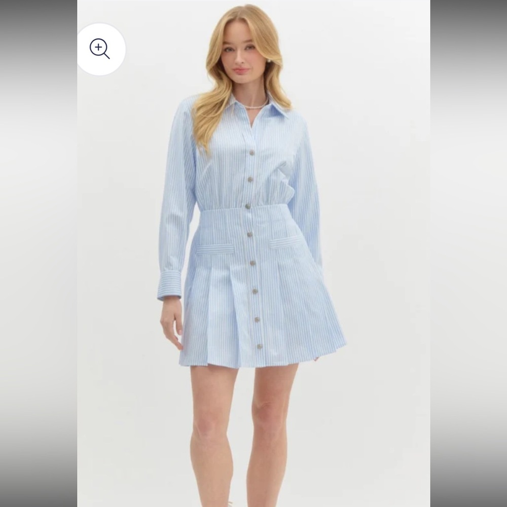 Entro Stripped Long Sleeve Dress